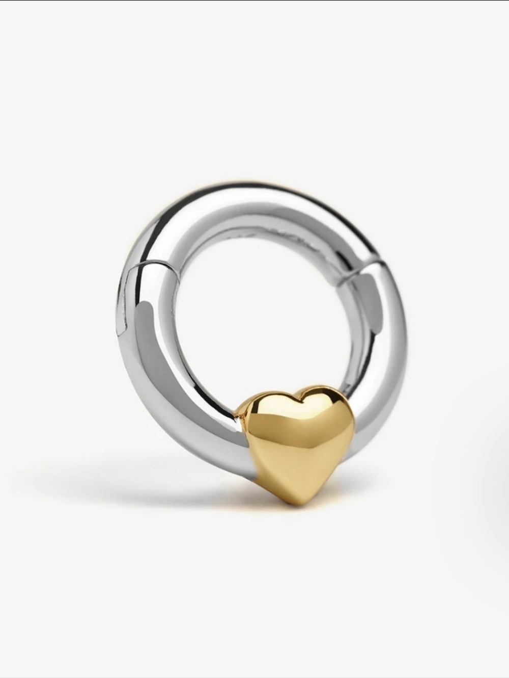 Ask & Embla Two-Toned Harrow Heart Clicker Hangers - Picture 3 of 6